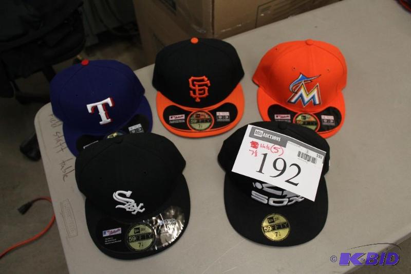 Officially Licensed Fitted Hats wMiscellaneous Sizes & Sports Team Logos