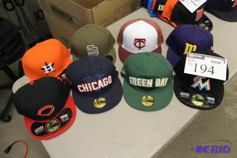 Officially Licensed Fitted Hats wMiscellaneous Sizes & Sports Team Logos
