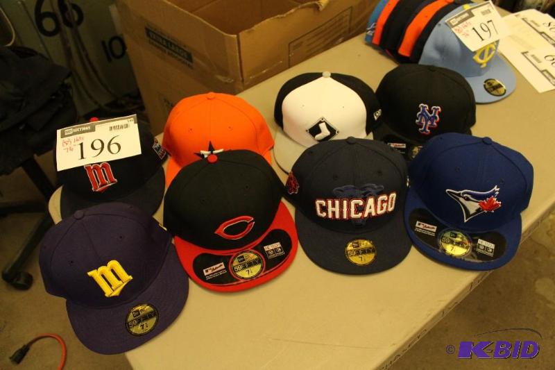 Officially Licensed Fitted Hats wMiscellaneous Sizes & Sports Team Logos