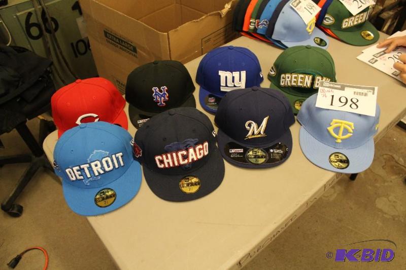 Officially Licensed Fitted Hats wMiscellaneous Sizes & Sports Team Logos