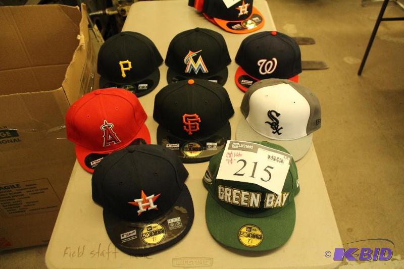 Officially Licensed Fitted Hats wMiscellaneous Sizes & Sports Team Logos