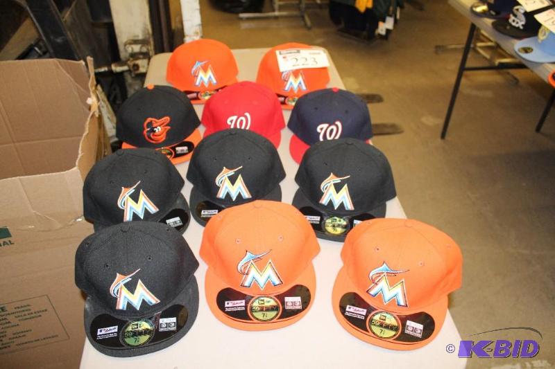 Officially Licensed Fitted Hats wMiscellaneous Sizes & Sports Team Logos