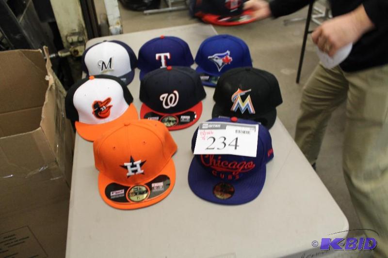 Officially Licensed Fitted Hats wMiscellaneous Sizes & Sports Team Logos