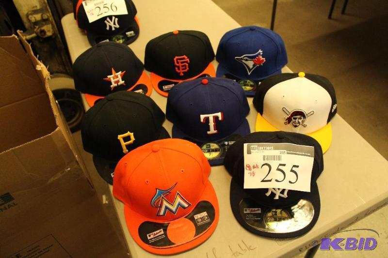 Officially Licensed Fitted Hats wMiscellaneous Sizes & Sports Team Logos