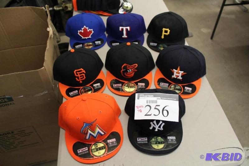 Officially Licensed Fitted Hats wMiscellaneous Sizes & Sports Team Logos