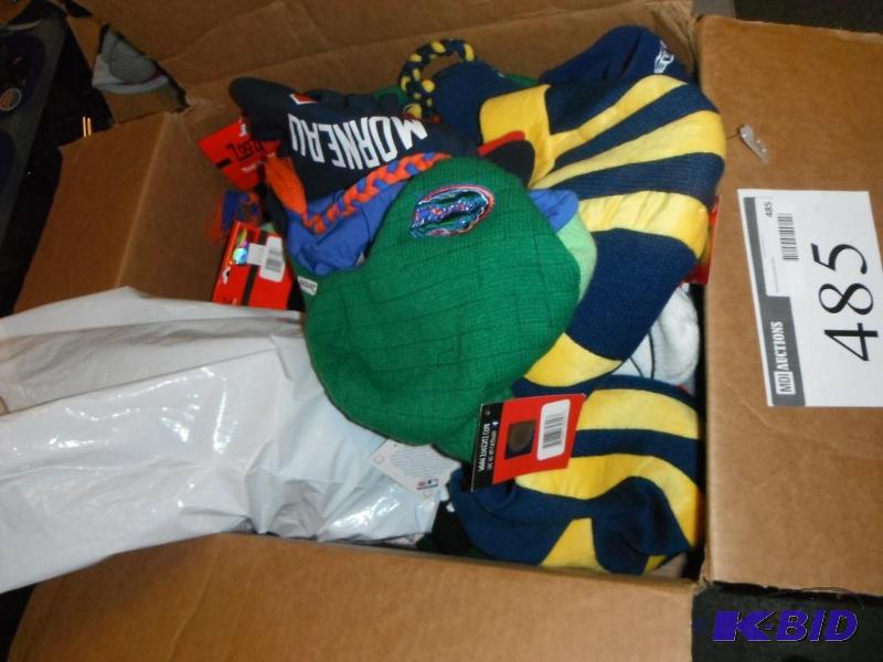 Box of Miscellaneous Officially Licensed Sports Merchandise
