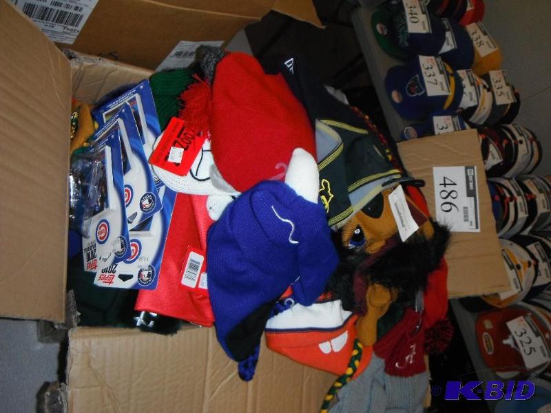 Box of Miscellaneous Officially Licensed Sports Merchandise