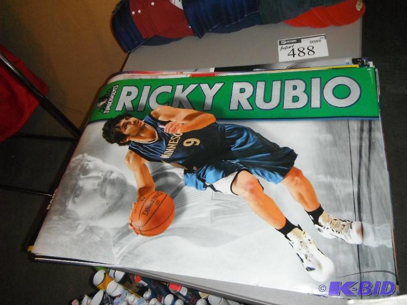 Box of Miscellaneous Officially Licensed Sports Merchandise