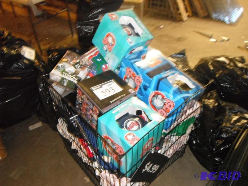 Box of Miscellaneous Officially Licensed Sports Merchandise