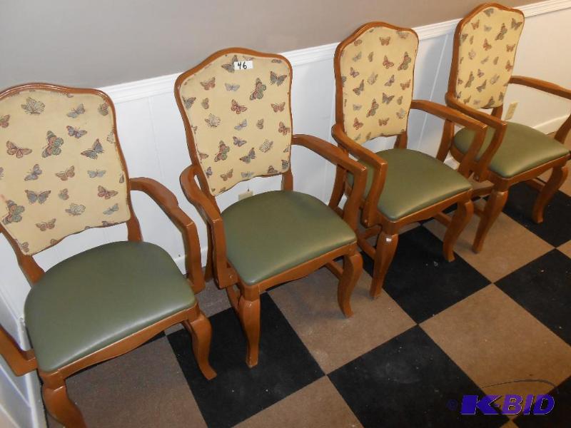 4 Wooden Arm Dining Chair
