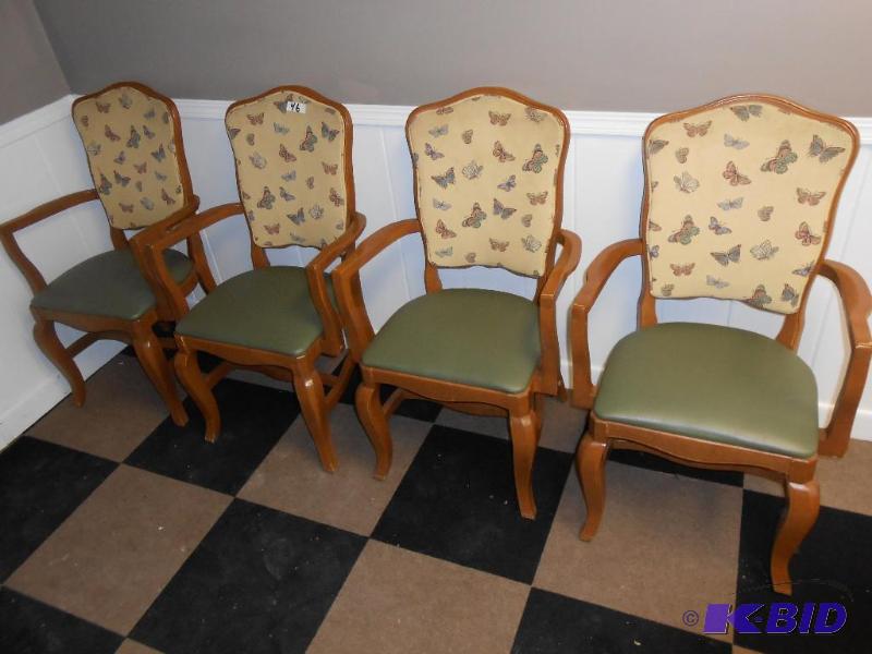 4 Wooden Arm Dining Chair