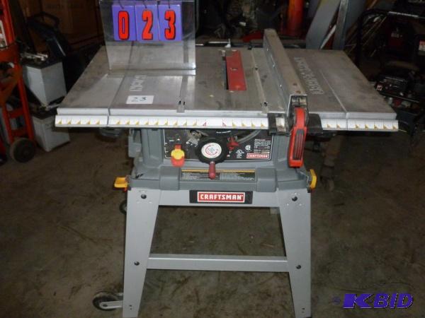 Craftsman table saw as shown. Has damage to b...