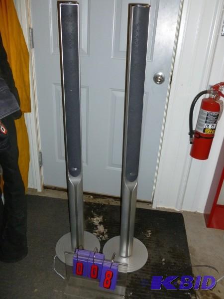 LG pedestal speakers. As shown. Appear to be ...