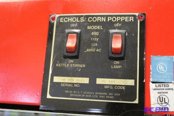 echols 490 popcorn machine parts