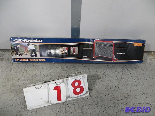 lot 18 image: Street Hockey Goal. 54" by Power Bolt. A...