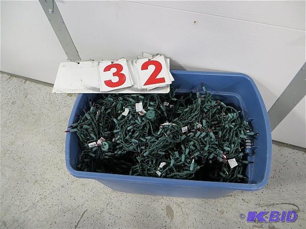 lot 32 image: Large Lot of Christmas Lights. Appears to be ...