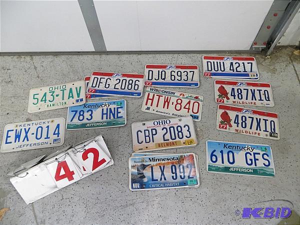 lot 42 image: Lot of License Plates....