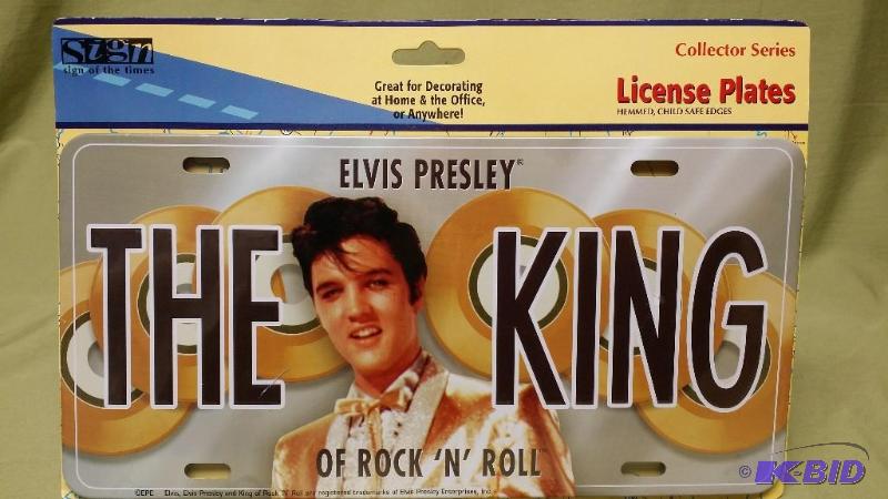 Elvis Presley  The King License plate