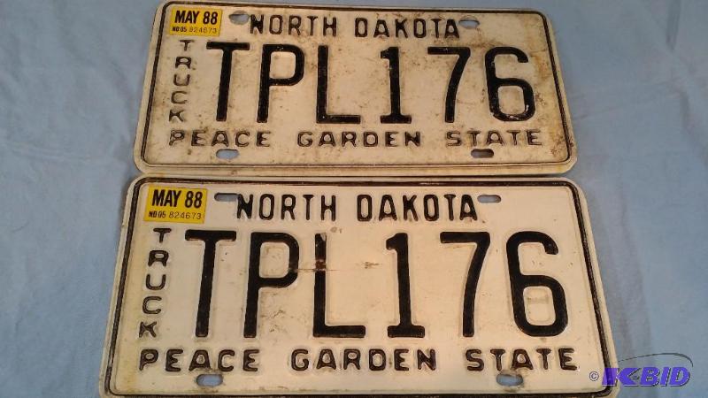 North Dakota License plates