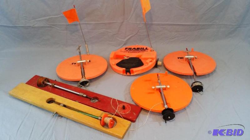 6 Ice Fishing Tip Ups