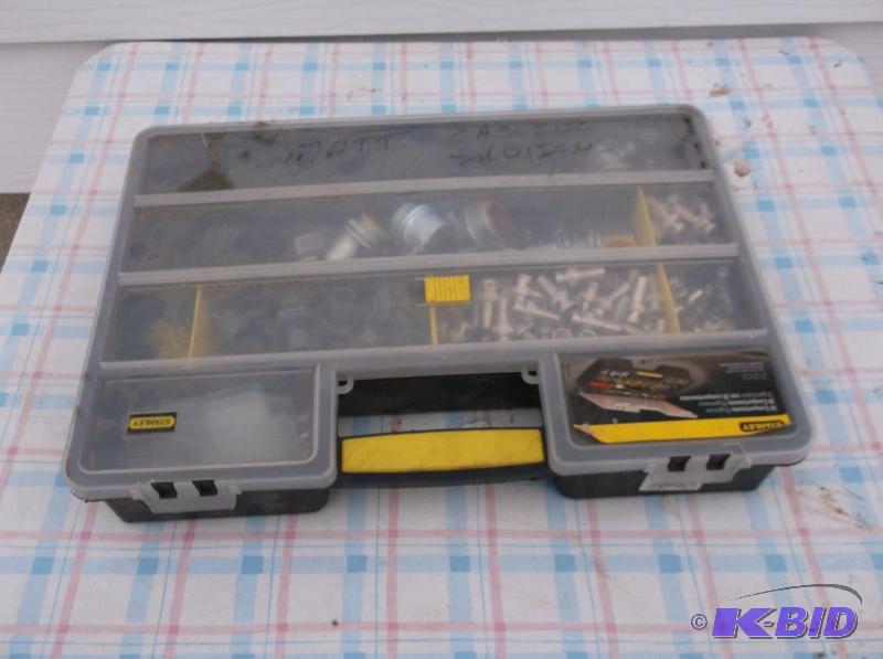 lot 34 image: Stanley storage box with cable and conduit co...