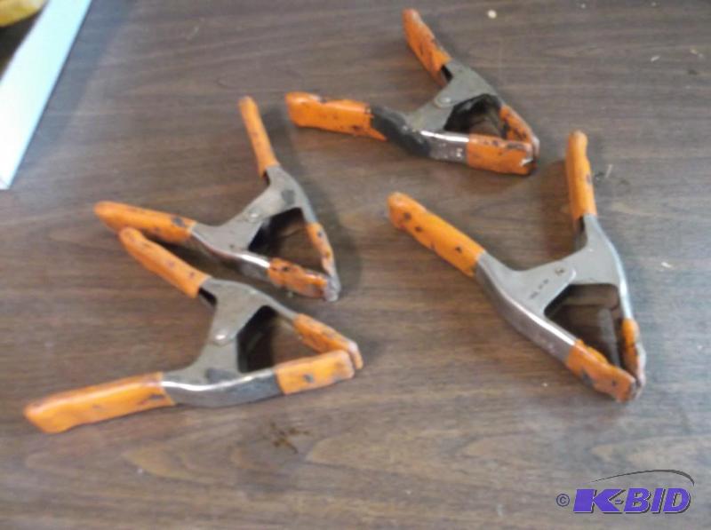 lot 9 image: Lot of 4 large clamps....