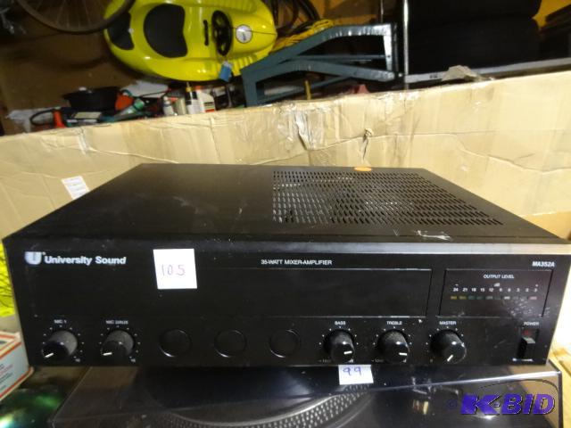 lot 105 image: University Sound MA352A 35w Mixer Amplifier P...
