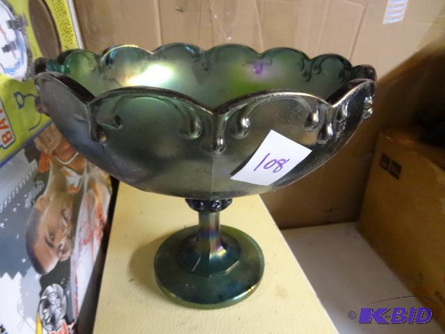 lot 108 image: Carnival Glass Dish...