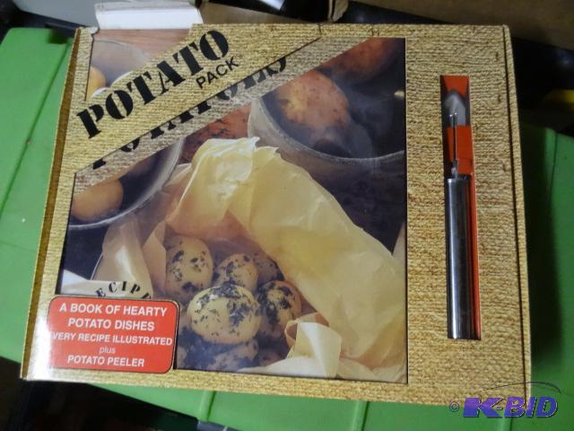 lot 118 image: Potato Cookbook Knife Set. NIB...