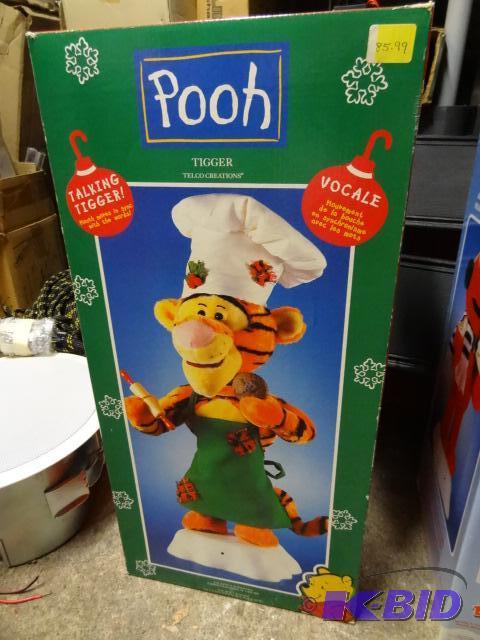 lot 122 image: Telco Winnie The Pooh Talking Animated Christ...