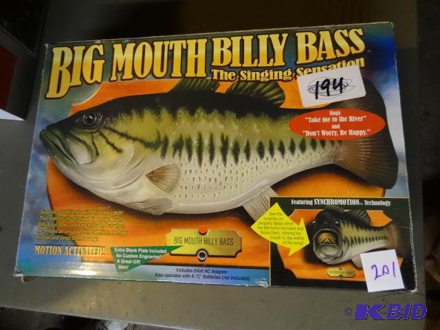lot 201 image: Billy Bass Big Mouth in Box...