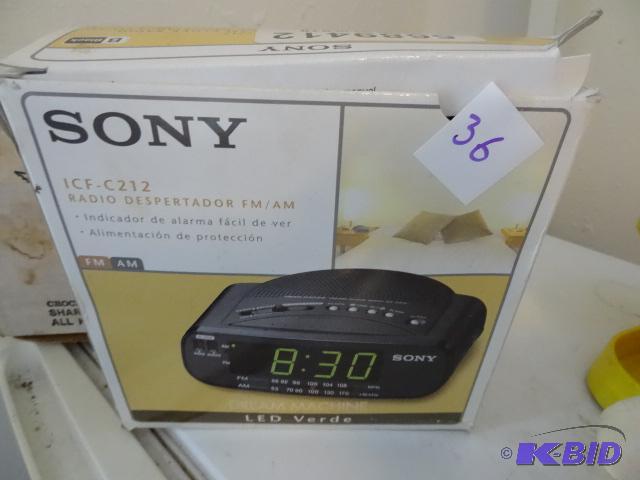 lot 36 image: Sony ICF-C212 FMAM Clock Radio. New...