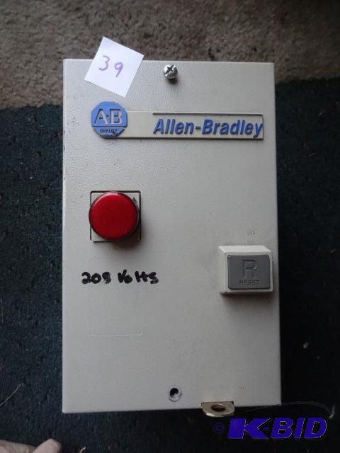 lot 39 image: Allen Bradley 208 Volt Reset Box...
