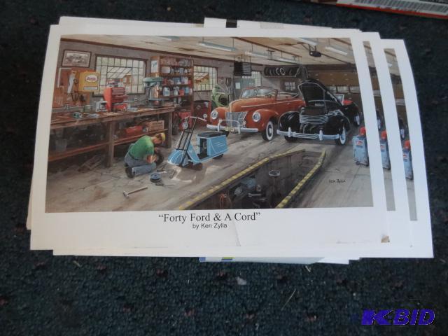 lot 46 image: Stack of Ken Zylla Card Prints. All Identical...