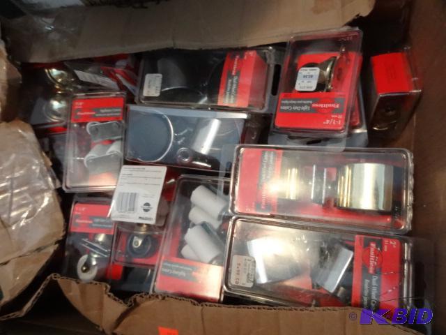 lot 57 image: Box of Misc Furniture Caster Wheels...