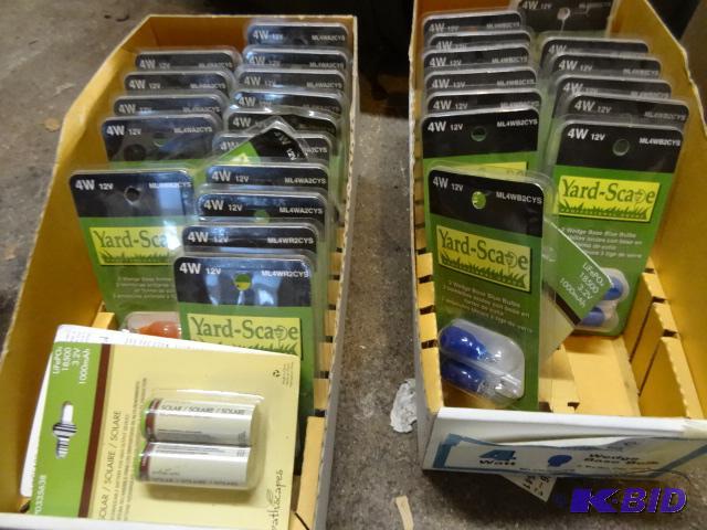 lot 83 image: Yard Lighting Components Bulbs etc...