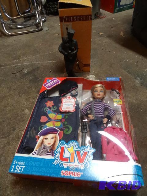 lot 84 image: Friendship Figurine in Box and Liv doll. New...