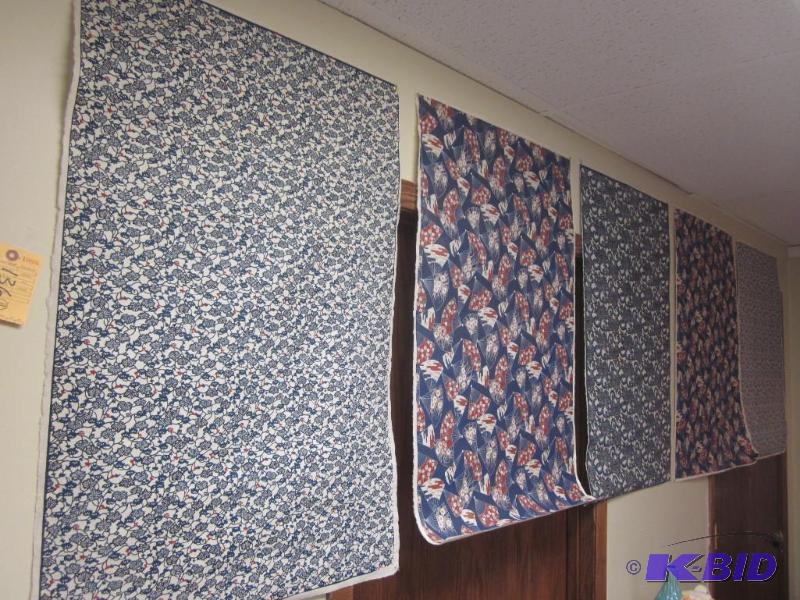 lot 136 image: Lot of (5) Vintage 28 inches by 39 inches Chi...