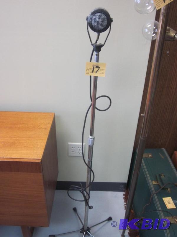 lot 17 image: Vintage Turner microphone with stand.  H...
