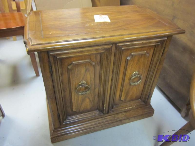 lot 219 image: White Furniture Company bed side dresser.&nbs...