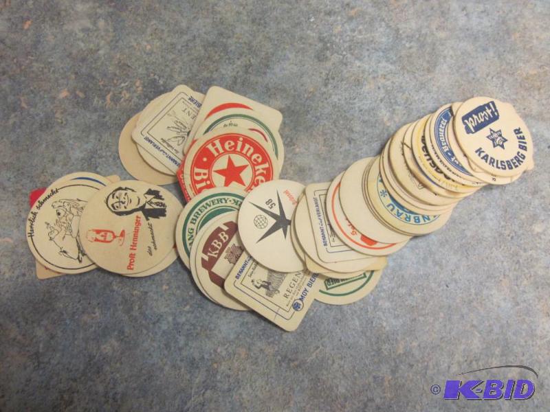 lot 239 image: Large lot of vintage German beer coasters fro...