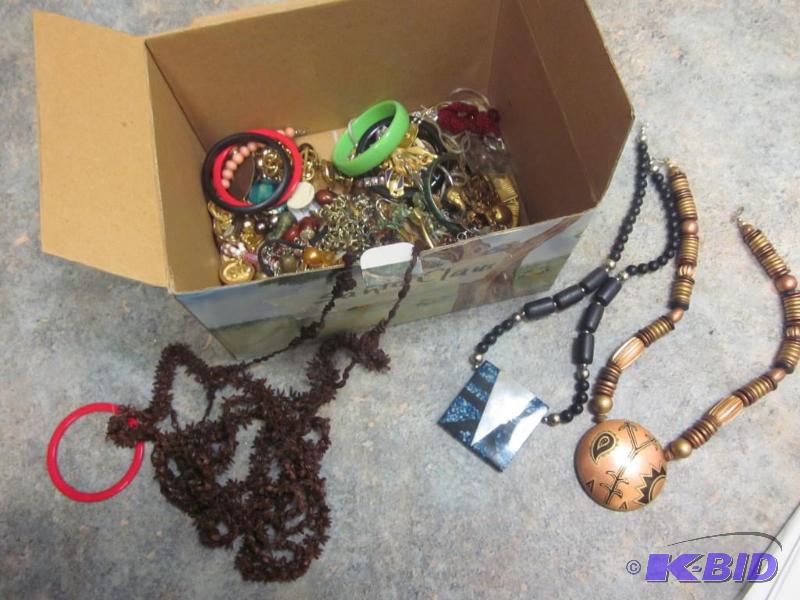 lot 241 image: Large lot of costume jewelry.      ...