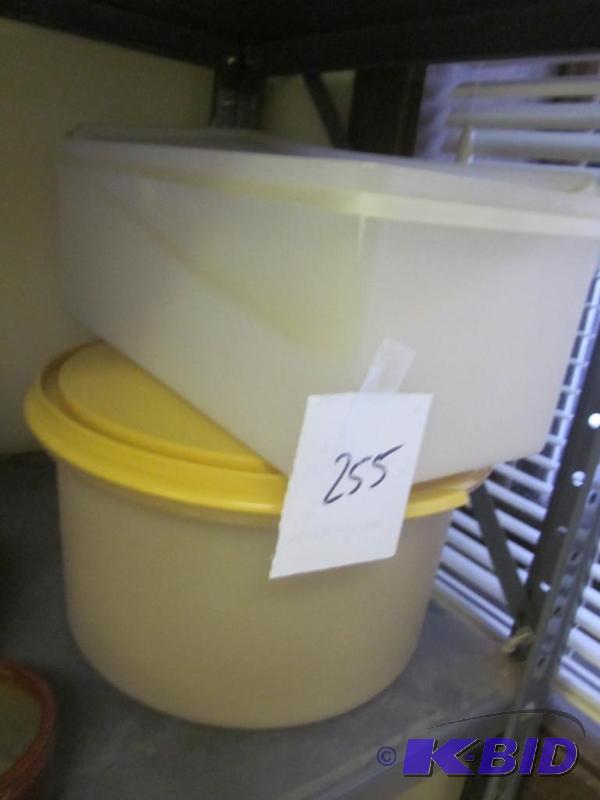 lot 255 image: Pair of Tupperware.      ...