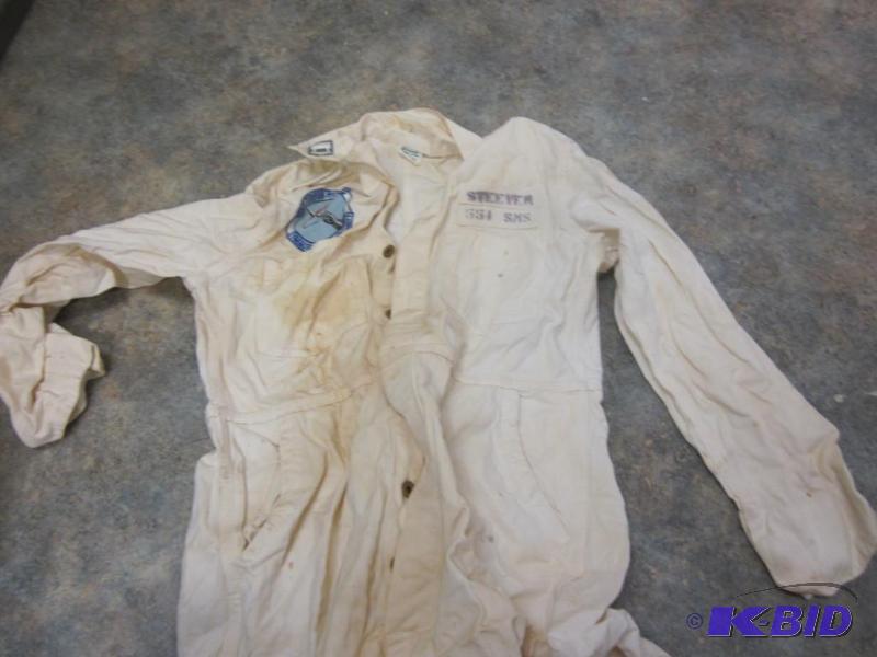 lot 273 image: Pair of WWII Mechanics overalls with patch.&n...