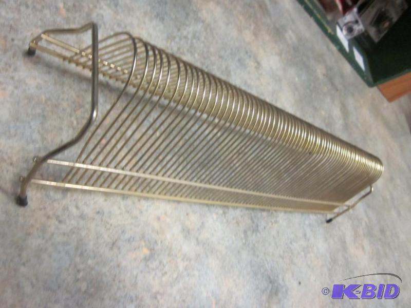 lot 282 image: Vintage record rack.       ...