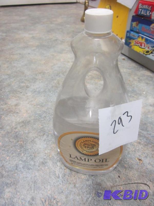 lot 293 image: Half jug of lamp oil.      ...