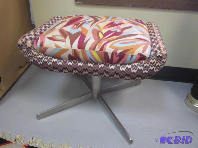 lot 3 image: Missoni For Target foot stool, metal base (2)...