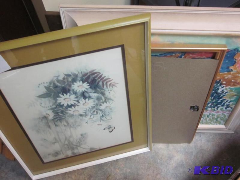 lot 328 image: Lot of framed art work.       ...