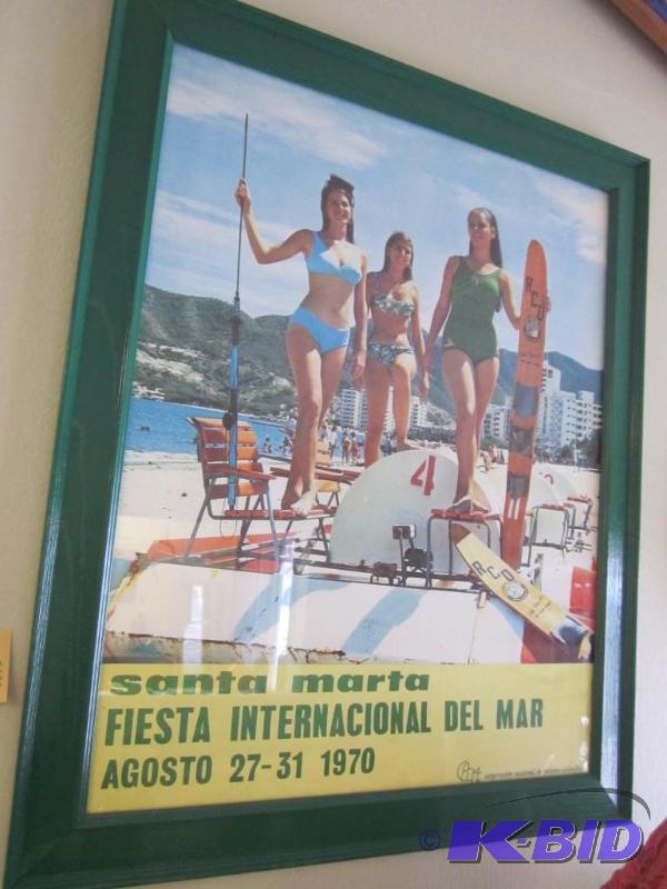 lot 33 image: Vintage 1970s tourism travel poster Columbia...