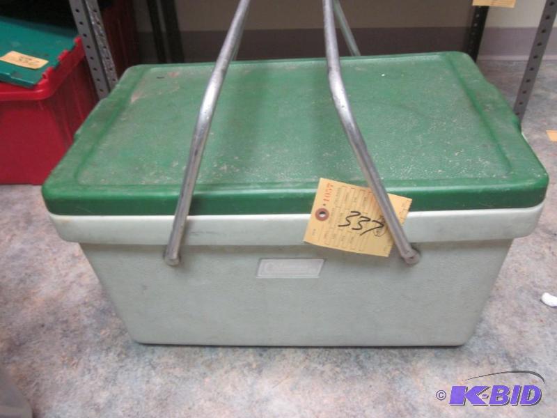 lot 337 image: Vintage Coleman cooler.      ...